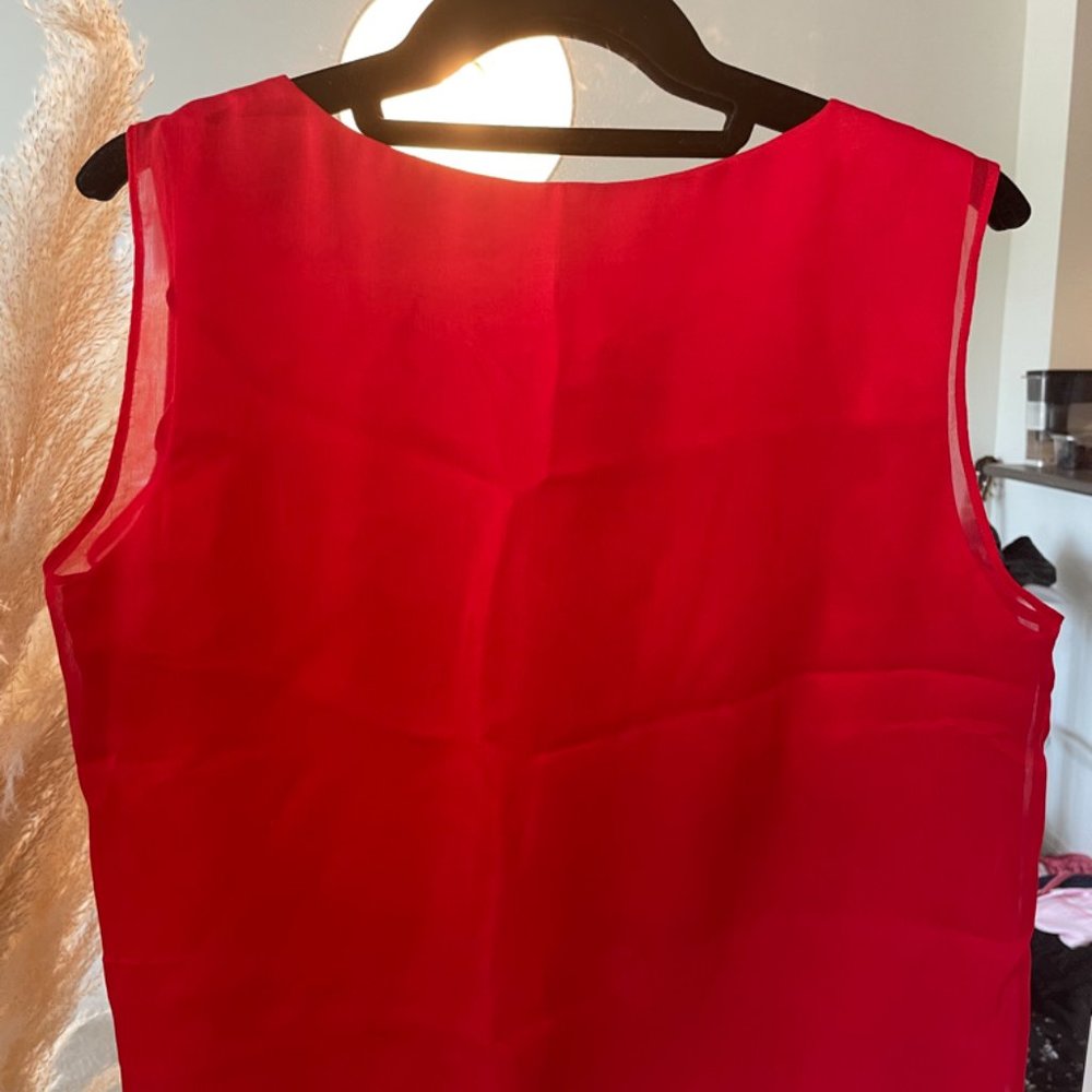Custom red blouse - Picture 2 of 2